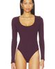 L'AGENCE L'AGENCE Delara Long Sleeve Scoop Neck Bodysuit - 2