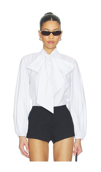 L'agence L'Agence Deon Tie Neck Blouse