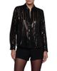 L'agence L'Agence Dyana Sequin Stripe Long Sleeve Blouse - 1