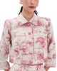L'AGENCE L'AGENCE Eda 3/4 Sleeve Crop Jacket Tan Multi Textured Jungle Toil - 1
