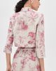 L'AGENCE L'AGENCE Eda 3/4 Sleeve Crop Jacket Tan Multi Textured Jungle Toil - 3