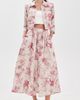 L'AGENCE L'AGENCE Eda 3/4 Sleeve Crop Jacket Tan Multi Textured Jungle Toil - 5