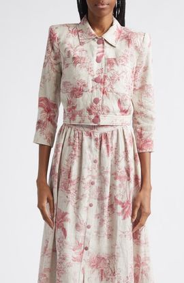 L'AGENCE L'AGENCE Eda Jungle Toile Linen Jacket