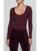 L'AGENCE L'AGENCE Elara Stretch Cotton & Modal Rib Bodysuit - 1