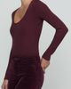 L'AGENCE L'AGENCE Elara Stretch Cotton & Modal Rib Bodysuit - 3