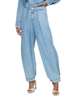 L'agence L'Agence Elias High Rise Convertible Wide Leg Ankle Jeans in Oxnard
