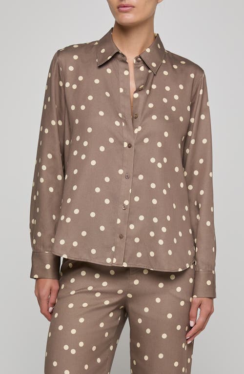 L'AGENCE L'AGENCE Ellery Polka Dot Button-Up Shirt