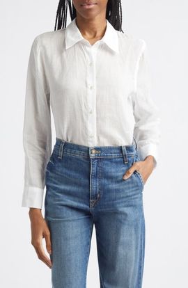 L'AGENCE L'AGENCE Ellery Ramie Button-Up Shirt
