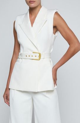 L'AGENCE L'AGENCE Emerly Belted Vest