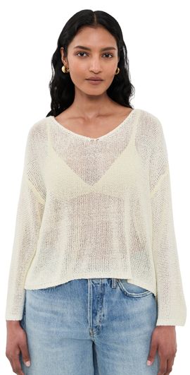 L'AGENCE L'AGENCE Ethan Knit Pullover Vanilla