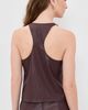 L'AGENCE L'AGENCE Faux Leather Tullia Racerback Tank Deep Mahogany - 3