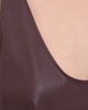 L'AGENCE L'AGENCE Faux Leather Tullia Racerback Tank Deep Mahogany - 6