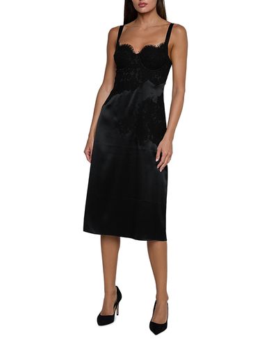 chinese dress ladies L'agence Fenna Silk Lace Applique Dress main image 0