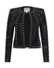 L'agence L'Agence Fia Leather Studded Collarless Jacket - 5