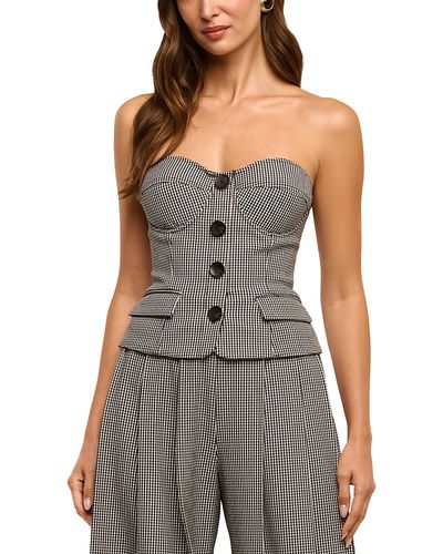 L'agence L'Agence Genevieve Strapless Corset Vest Top