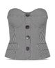 L'agence L'Agence Genevieve Strapless Corset Vest Top - 6