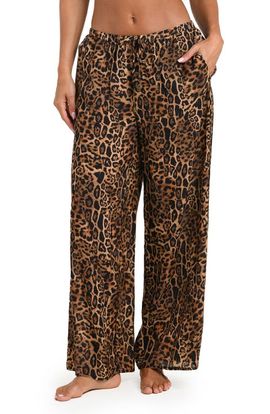 L'AGENCE L'AGENCE Geraldine Leopard Cover-Up Pants