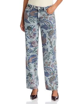 L'agence L'Agence Gianna Stovepipe Low Rise Straight Jeans in Monceau