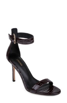 L'AGENCE L'AGENCE Gisele VIII Croc Embossed Leather Sandal