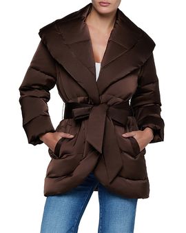 L'agence L'Agence Glacier Shawl Collar Down Puffer Coat