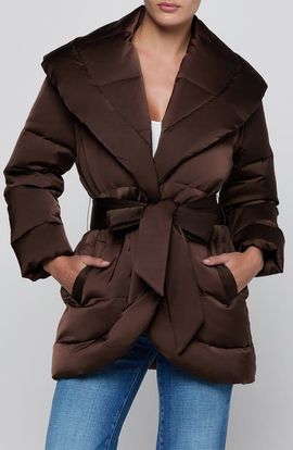 L'AGENCE L'AGENCE Glacier Shawl Collar Puffer Jacket