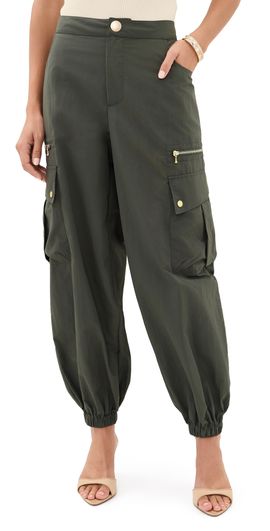 L'AGENCE L'AGENCE Greer Balloon Cargo Jogger Pants Ash Olive