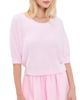L'AGENCE L'AGENCE Guinevere Crop Pullover Lt Malibu Pink - 1
