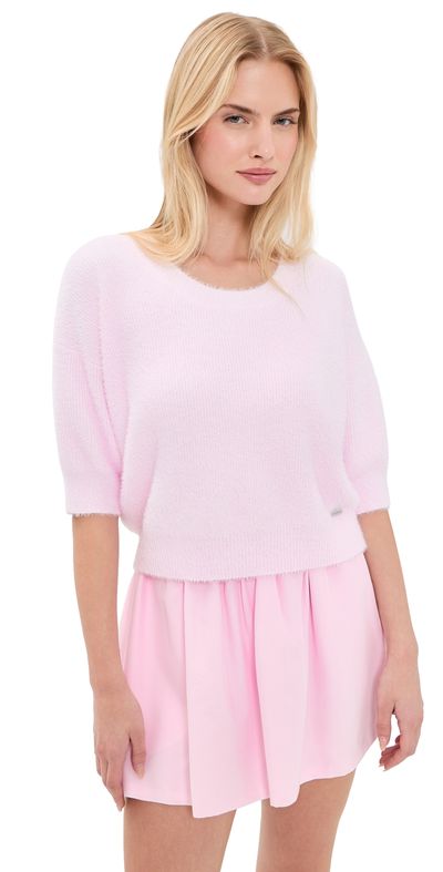 L'AGENCE L'AGENCE Guinevere Crop Pullover Lt Malibu Pink