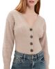 L'AGENCE L'AGENCE Hail V Neck Cable Cardigan Light Cappuccino - 1