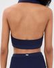 L'AGENCE L'AGENCE Halter Swim Top with Gold Branded Buttons Midnight - 3