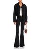 L'agence L'Agence Her Story Low Rise Martini Flare Jeans in Saturated Black - 2