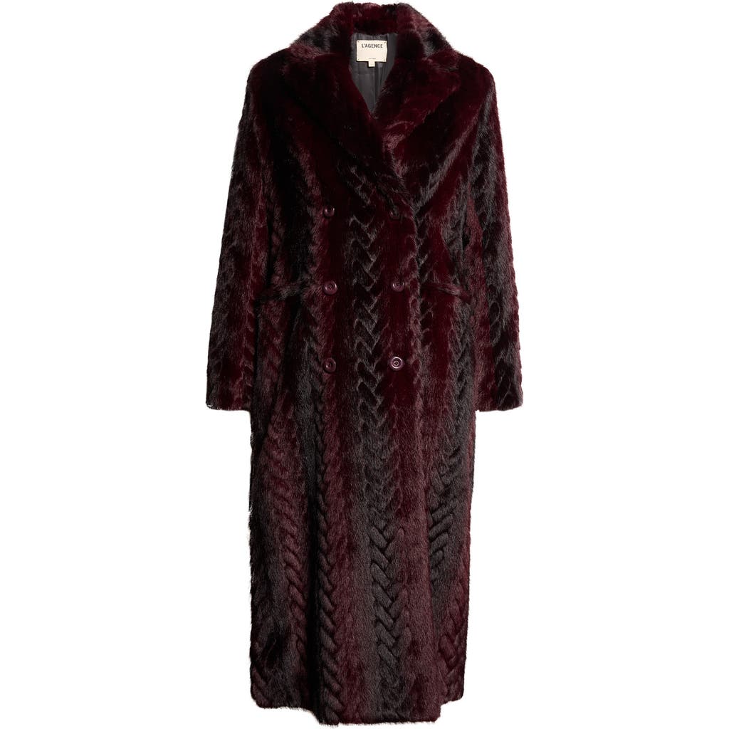 L'AGENCE L'AGENCE Icelyn Faux Fur Long Coat