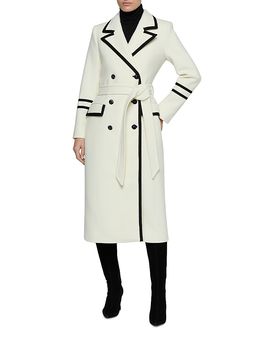 L'agence L'Agence Irene Military Wool Blend Long Coat