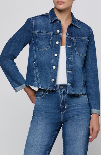 L'AGENCE L'AGENCE Janelle Slim Fit Raw Jacket