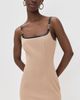 L'AGENCE L'AGENCE Jettie Leather Trim Dress Dark Cappuccino - 2