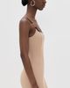 L'AGENCE L'AGENCE Jettie Leather Trim Dress Dark Cappuccino - 4