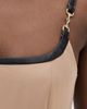 L'AGENCE L'AGENCE Jettie Leather Trim Dress Dark Cappuccino - 6