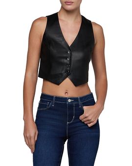 L'agence L'Agence Jianna Short Leather Vest