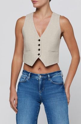 L'AGENCE L'AGENCE Jianna Short Tweed Vest