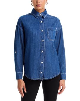 L'agence L'Agence Jorah Cotton Relaxed Long Sleeve Shirt