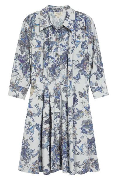 L'AGENCE L'AGENCE Journi Pleated Long Sleeve Shirtdress