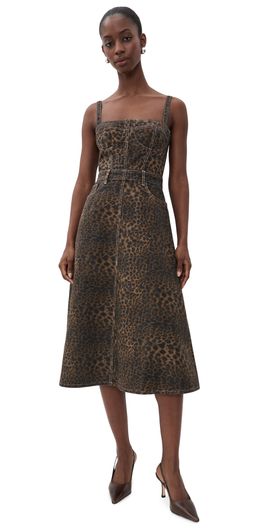 L'AGENCE L'AGENCE Jovie Bustier Midi Dress Zephyr