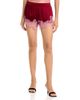 L'agence L'Agence Joy Silk Lace Inset Shorts - 1