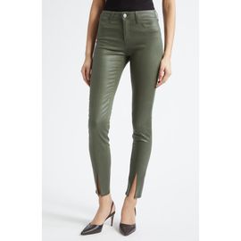 L'AGENCE L'AGENCE Jyothi High Waist Split Ankle Coated Skinny Jeans