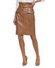 L'agence L'Agence Kaelis Faux Leather Paperbag Pencil Skirt - 1