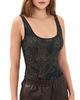 L'AGENCE L'AGENCE Kalea Scoop Neck Thong Bodysuit Midnight Multi Lux Paisley - 1