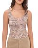 L'AGENCE L'AGENCE Kalea Tank Bodysuit Tan/Valencia Leopard - 1