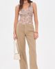 L'AGENCE L'AGENCE Kalea Tank Bodysuit Tan/Valencia Leopard - 5
