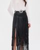 L'AGENCE L'AGENCE Karoline Maxi Fringe Skirt Black - 5