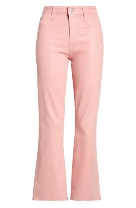 L'AGENCE L'AGENCE Kendra Coated Crop Flare Jeans
